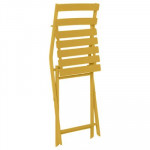 [Obrázek: Skládací kovová židle Greensboro - žlutá